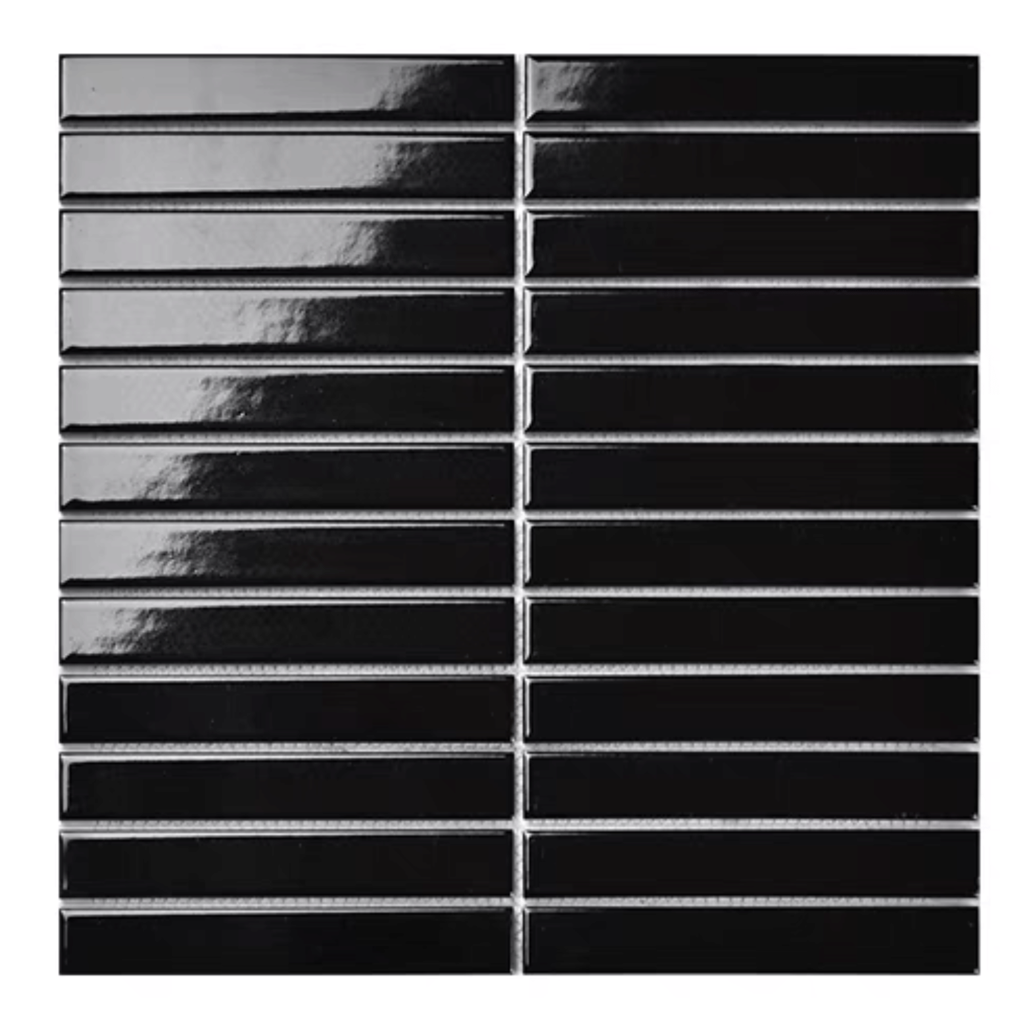โมเสค TIMELESS TILES รุ่น RM STRIP MOSAIC TILES ขนาด 29.5X28 ซม. สีดำ ผิวเงา (ราคา/ตร.ม.)_0